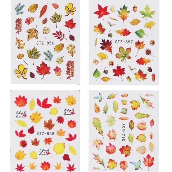 💕5/$18 Festive Fall Nail Decals 🍾HP🎉 - Picture 1 of 4